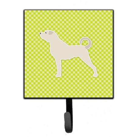 Carolines Treasures Anatolian Shepherd Checkerboard Green Leash or Key Holder BB3877SH4